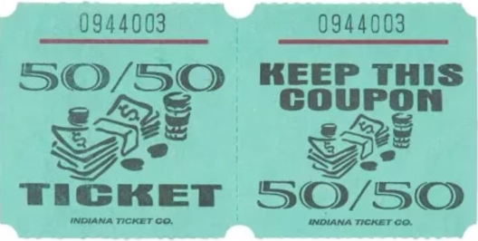 50-50 Raffle - 10 Tickets (PRIZE AMOUNT UPDATED DAILY) (0/0)